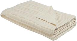 Beliani Koc bawełniany 110 x 180 cm beżowy