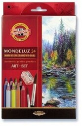 redki akwarelowe 24 kolory KOH-I-NOOR MONDELUZ 3711 +
