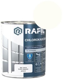 RAFIL Emalia Chlorokauczuk 0,75L biały alpejski RAL 9010