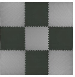 Mata Piankowa Humbi Puzzle Piankowe Wodoodporne Ciemnoszary Czarny
