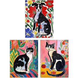 Artery8 Zestaw 3 obrazów w stylu Matisse