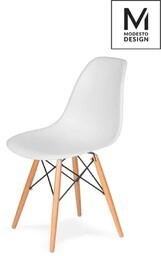MODESTO krzesło DSW białe - podstawa bukowa C1021B.WHITE