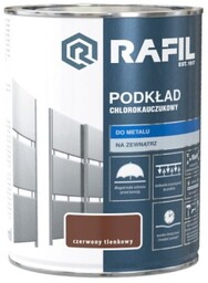 RAFIL Podkład Chlorokauczukowy antykorozyjny 0,9L czerwony tlenkowy