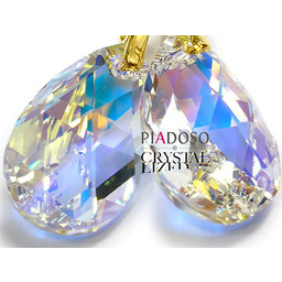 Kryształy Kolczyki Złote Srebro Certyfikat 22AB