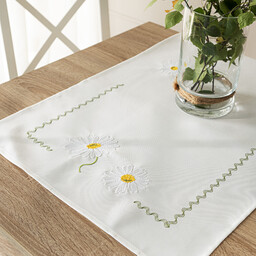 Markizeta Obrus bieżnik 38x140 001 biały Summer