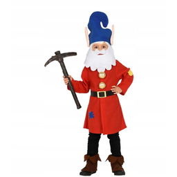 Strój Krasnoludek 110/116 Gnom Krasnal Elf Czerwony