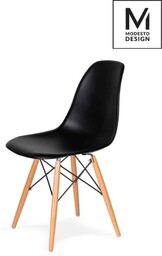 MODESTO krzesło DSW czarne - podstawa bukowa C1021B.BLACK