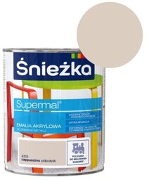 ŚNIEŻKA Emalia akrylowa SUPERMAL A303 cappuccino 0,8L półpołysk