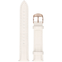 Pasek uniwersalny Garett skórzany biały 18 mm