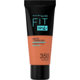 Maybelline New York Fit Me Matt+Poreless Podkład, 350