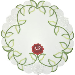 Bellanda Podkładki stołowe, poliester, białe, 40 x 40