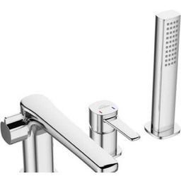 INVENA Bateria nawannowa GLAMOUR 3-otworowa chrom BW-02-S01-V