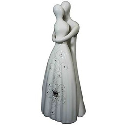 Figurka szkliwiona zakochana para Swarovski 37 cm Souvenire