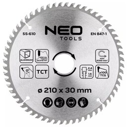 NEO TOOLS Tarcza do cięcia 55-610 210 mm