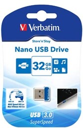 Verbatim USB flash disk, USB 3.0, 32GB, Nano,