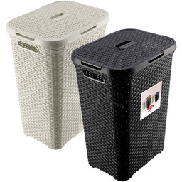 Kosze z pokrywą Curver Natural Style 60L mix