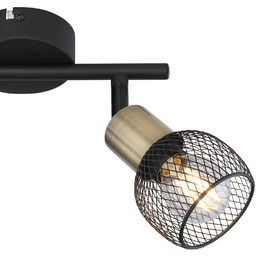 Globo Lampa sufitowa Fiastra, możliwość ściemniania, czarny, salon