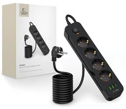 TECH-PROTECT PCL4X3 POWER STRIP LONG 2 USB &