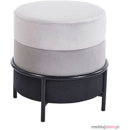 Pufa P8-FX (B) Jasnoszary + szary + czarny