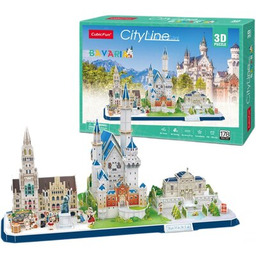 CUBIC FUN Puzzle 3D City Line Bawaria MC267H