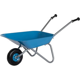 Rolly Toys Taczka dziecięca (kolor niebieski/srebrny, taczka ogrodowa,