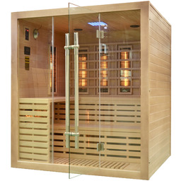 Sauna infrared Nordum Solea 4-osobowa naturalna