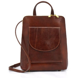 Elegancki damski luksusowy plecak skórzany