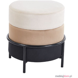 Pufa P8-FX (B) Beżowy + cappuccino + czarny