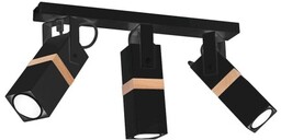 MILAGRO MLP5402 Lampa sufitowa VIDAR BLACK 3xGU10