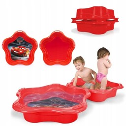 Injusa Piaskownica Basen Muszelka 4w1 Cars/Auta