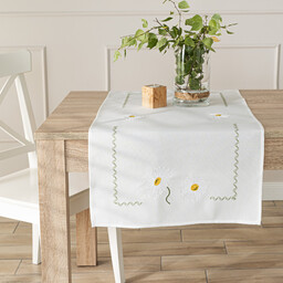 Markizeta Obrus bieżnik 50x100 001 biały Summer