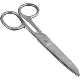 Nożyczki krawieckie, srebrne, 15 cm