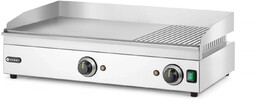 HENDI Płyta grillowa elektryczna Kitchen Line, 1/3 ryflowana