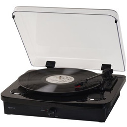 DENVER Gramofon VPL-230 Czarny, Manualny, Napęd paskowy, BT,