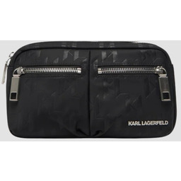 KARL LAGERFELD Czarna męska nerka z monogramem