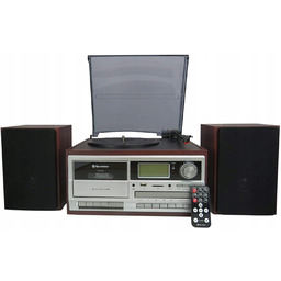 Gramofon Odtwarzacz CD Tuner Z Radiem Bluetooth Dab