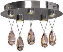 Lumes Lampa sufitowa glamour z kryształkami - K538-Adoli