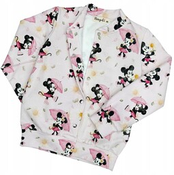 Bluza rozpinana bomberka Myszka Minnie vintage dla dziewczynki,