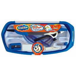 Zestaw geometryczny 10 el z cyrklem Bambino MJ49752