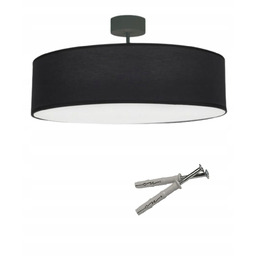 Plafon czarny okrągły Violet Black lampa sufitowa