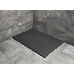 Radaway brodzik z konglomeratu Kyntos F antracyt 140x100