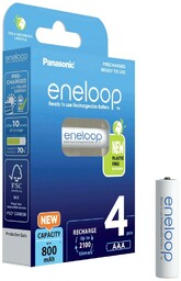 Panasonic Akumulatorki ENELOOP R03/AAA 800mAh 4szt