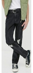 Wrangler jeansy Larston x Fender męskie kolor czarny