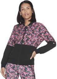 Skechers Fantasy Fields Reversible Bomber Jacket WJA314-BKRB, Kobieta,