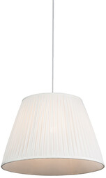 QAZQA Lampa wisząca retro kremowa 45cm - Plisse