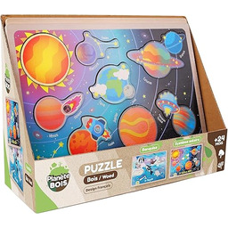 PLANÈTE BOIS - Pakiet 12 puzzli Układ Słoneczny