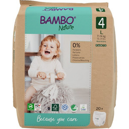 Pieluchomajtki dla dzieci Bambo Nature 4 Paper Bag