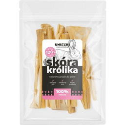 UNISZKI Przysmak dla psa Skóra królika 100 g