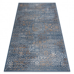 Dywan NAIN Ornament, vintage 7708/51611 niebieski / pomarańczowy