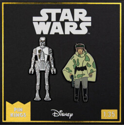 Przypinka Star Wars - 8D8 & Princess Leia